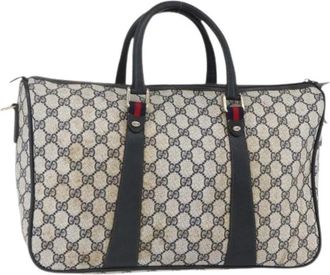 Gucci Pre-owned Plastic Handbag - Dames - Vintage Handtas - Blauw - ONE Size - Vintage