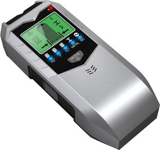 OEM Detector Electr&oacute;nico - Esc&aacute;ner De Pared - Inspecciona Paredes - 5 Funciones En 1 - 19 X 10 X 5 Cm - Plateado