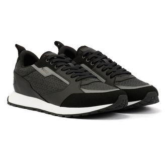 HUGO BOSS Hugo Icelin Runn Monogram Heren Zwart/Wit Sportschoenen
