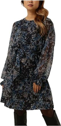 Catwalk Junkie Cloudy Leaves Mini Jurk Dames - Dames - Korte kleedjes - Veelkleurig - XS - Kleedjes