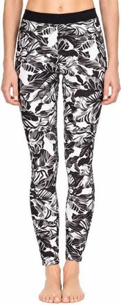 Roberto Cavalli Tropical Leaf Print Leggings, Size Small