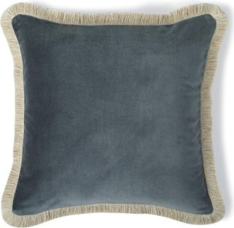 Febronie Coj&iacute;n algod&oacute;n azul tormenta 50x50