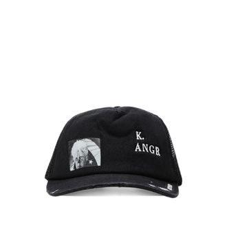 Paly Hollywood K. Angr Distressed-effect Trucker Cap