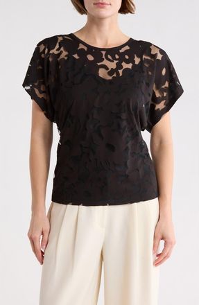 Boss Orange by Hugo Boss Ebasi Floral Top in Black at Nordstrom Rack, Size X-Small