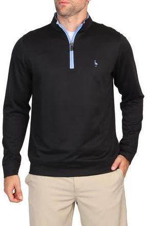 Tailorbyrd Modal Blend Quarter Zip Pullover in Black at Nordstrom Rack, Size Small