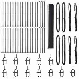 Berkfield Home Hexagon Fence Grey 1.2x100 m Steel