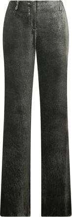 Alberta Ferretti Rechte broek - Dames - Straight fit broeken - Grijs - 2XL - Broeken