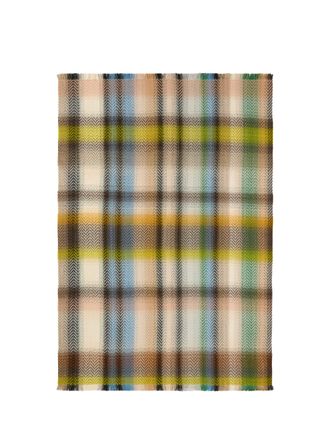 Missoni Unisex Check_new Plaid 130x190 Beige Multicolor Acrylic; Wool Ovis Aries Extras