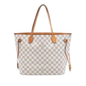 Louis Vuitton Pre-owned Tote Bags, female, White, Size: ONE SIZE Pre-owned Neverfull MM Tote