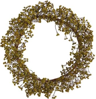Nearly Natural 20In. Autumn Gypsophila Artificial Wreath
