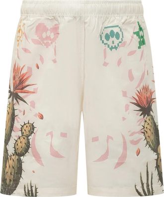 Barrow Popeline Shorts - Heren - Strandmode - Beige - M - Katoen - Badmode