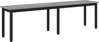 vidaXL Banco Sonoma Gris 160 X 35 X 45 Cm Madera De Ingenier&iacute;a Vidaxl