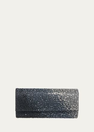 Judith Leiber Perry Ombre Crystal Flap Clutch Bag