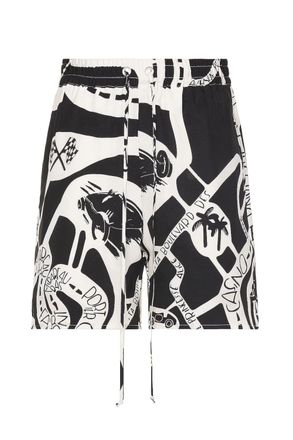 Rhude STRADA SILK SHORT Size: M, colour: BLACK