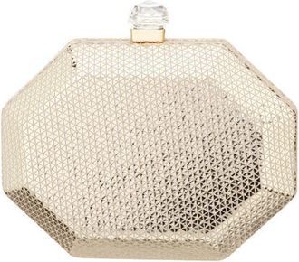 Nina Octagonal Minaudi&egrave;re Frame Clutch in Gold at Nordstrom
