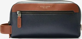 Cole Haan Mens Damon Dopp Kit - Blue