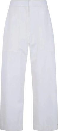 STUDIO NICHOLSON Wijde Broek - Dames - Wijde Broeken - Wit - 2XS - Katoen - Broeken