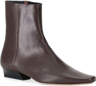 Staud Wally Flat Ankle Boot in Espresso at Nordstrom, Size 9.5Us
