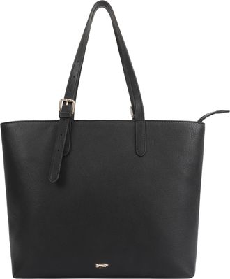 Paul Costelloe Womens Cambridge Leather Shoulder Bag - Black - One Size