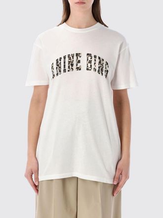 Anine Bing T-shirts in cotone con logo Anine Bing