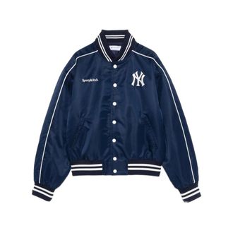 Sporty & Rich Bomber Jackets, female, Blue, Size: XS Outerwear Sporty & Rich