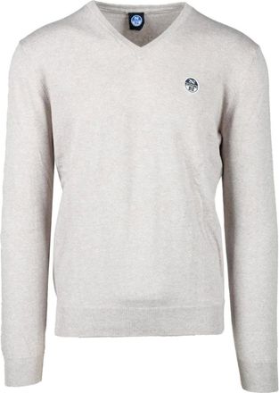 North Sails Truien & Vesten, Heren, Beige, L, Katoen, Katoenen trui