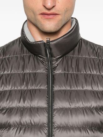 Herno Quilted Down Vest - Grey