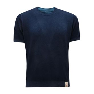 Bob Bob, T-Shirts, male, Blue, Size: 2XL Eddy Reversible Knitted Top