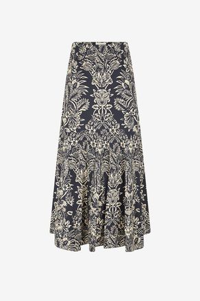 Ulla Johnson Midi-Rock aus Baumwollpopeline Clarisse