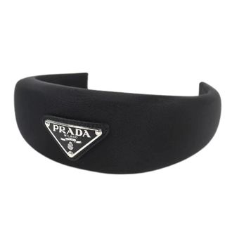 Prada Fascia per capelli Pre-owned con logo triangolo Re-Nylon - - Pre-owned - Donna - Nero - ONE SIZE