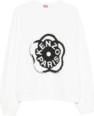 Kenzo Floral-logo Print Sweatshirt