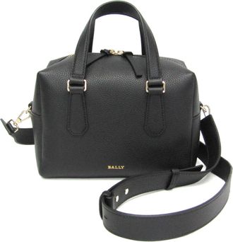 Bally Leather Handbag Shoulder Bag (Pre-Owned)