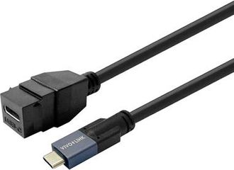 OEM Cable Usb-c Macho/hembra Vivolink Prokeyusbcfm2b De 2 M Y 20 Gbps