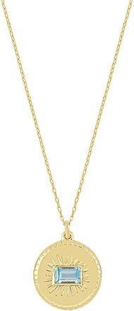 Bony Levy 14K Color 14K 0.27 Ct. Tw. 1 London Blue Topaz Pendant Necklace