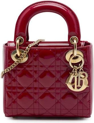 Dior Pre-owned Dior Mini Patent Cannage Lady Satchel Ladies KRYGDO0MUHZMI4DU