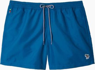 Paul Smith Mens PS Paul Smith Zebra Swim Shorts 45A Blue - Size: 33/32/32