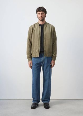 Mango Bomber effetto scamosciato kaki - Uomo - XXL - MANGO MAN
