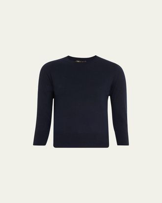 Loro Piana Girocollo Manica Neo Piuma Cashmere Sweater
