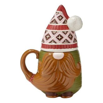 Tag Oskar Gnome Lidded Mug Ceramic Drinkware Christmas Design in Multicolored at Nordstrom