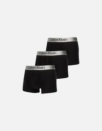 Calvin Klein Mens 3-Pack Icon Microfibre Stretch Boxer Trunks, Black - Size: 37/36/32