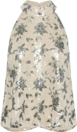 Gestuz Tops, Dames, Veelkleurig, XS, Pailletten, Sequined Sleeveless Top