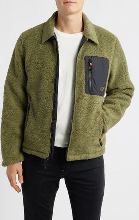 Dark Seas Hancock Fleece Jacket in Olive at Nordstrom, Size Xx-Large