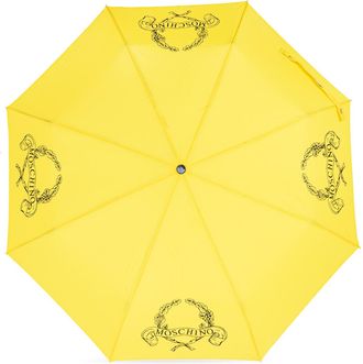 Moschino Folding Umbrella, Unisex, Yellow