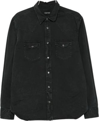 Tom Ford Hombre, Camisas, Negro, Talla: XL