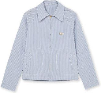 Fortela Cotton Zip Jacket in Blue at Nordstrom, Size 48 Eu