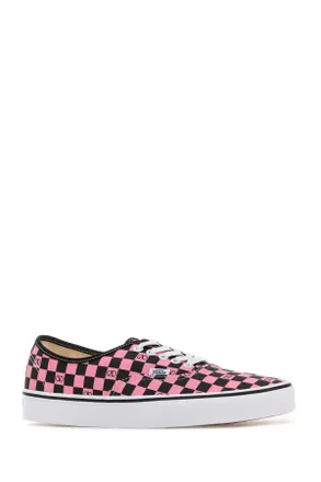 Valentino Garavani Mens Printed Canvas Valentino Garavani X Vans Sneakers Pinkorchidneronerobianemie