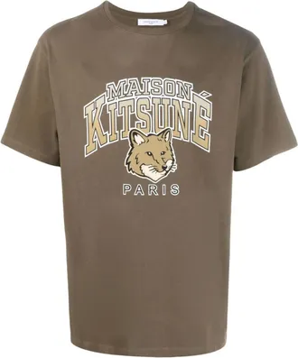 Maison Kitsun&eacute; Campus Fox Logo T-shirt