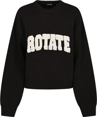 Rotate Trui met ronde hals - Dames - Ronde hals truien - Zwart - S - Truien & Vesten
