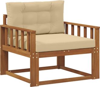vidaXL Sof&aacute; Intermedio De Exterior Madera De Acacia S&oacute;lida Vidaxl