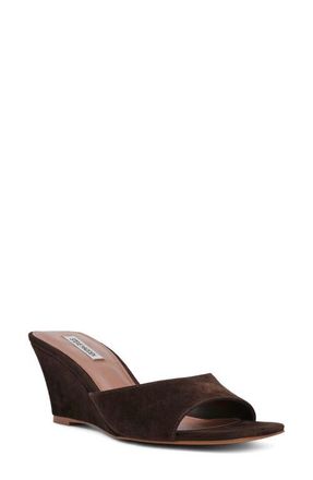 Steve Madden Seleste Slide Sandal in Brown Suede at Nordstrom, Size 9.5